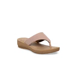 Inblu Textured Lightweight & Anti Skid Open Toe Flats-image-3