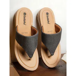 Inblu Women Textured Open Toe Flats-image-12