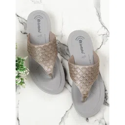 Inblu Women Textured Open Toe Flats-image-11