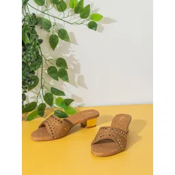 Inc 5 Embellished Ethnic Block Sandals-picture-19