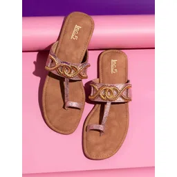 Inc 5 Embellished One Toe Flats-picture-28