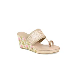 Inc 5 Embellished One Toe Wedge Heels-picture-23