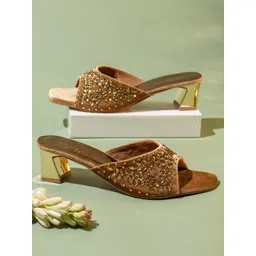 Inc 5 Embellished Open Toe Block Heels-picture-20