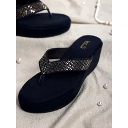 Inc 5 Embellished Open Toe Wedge Heels-picture-11