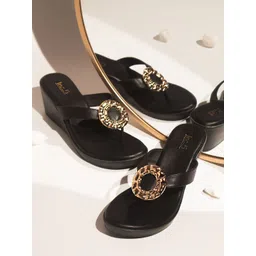 Inc 5 Embellished Open Toe Wedge Heels-picture-41