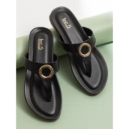 Inc 5 Open Toe T-Strap Flats-picture-15