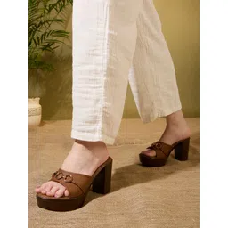 Inc 5 Women Block Heel Open Toe Sandals-picture-17