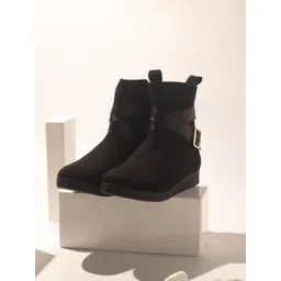 Inc 5 Women Casual Monk Straps Wedge Heels With Buckles-picture-48