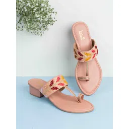 Inc 5 Women Embellished Ethnic Block Heels Sandals-picture-50