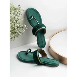 Inc 5 Women Embellished Ethnic T-Strap Flats-picture-40