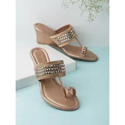 Inc 5 Women Embellished Ethnic Wedge Sandals-picture-27