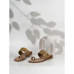 Inc 5 Women Embellished One Toe Slip-On Flat Sandals-picture-36