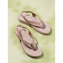 Inc 5 Women Embellished Open Toe Flats-picture-46