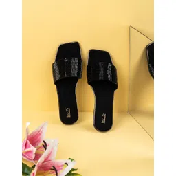 Inc 5 Women Embellished Open Toe Flats image 1