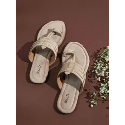 Inc 5 Women Ethnic One Toe Flats-picture-34