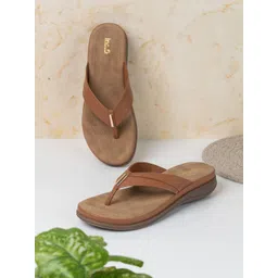 Inc 5 Women Round Toe T-Strap Flats image 1