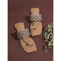 Inc 5 Women Striped Ethnic Fashion Flats-picture-46