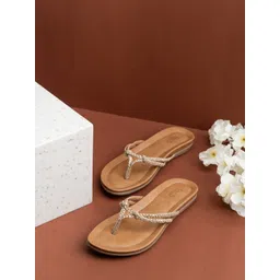 Inc 5 Women Striped Party One Toe Flats-picture-43