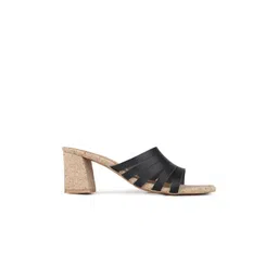 Inc 5 Women Striped Square Toe Party Block Sandals image 2