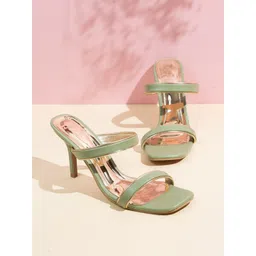 Inc 5 Women Striped Square Toe Party Wear Heels Stiletto Mules-picture-18