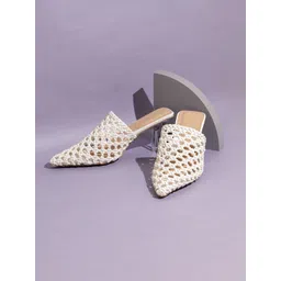 Inc 5 Women Woven Design Pumps with Laser Cuts-picture-29