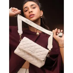 Inc.5 Beige Quilted Medium Cross Body Bag-picture-16