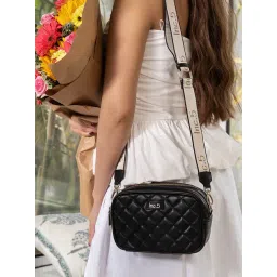 Inc.5 Black Quilted Medium Cross Body Bag-picture-32