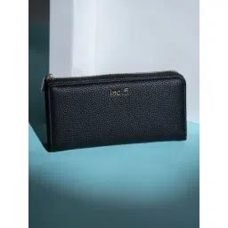 Inc.5 Black Solid Bi-Fold Wallet For Women-picture-14