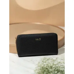 Inc.5 Black Textured Medium Wallet-picture-46