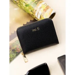 Inc.5 Black Textured Medium Wallet-picture-48