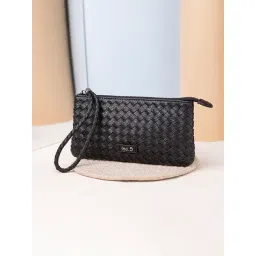 Inc.5 Black Woven Medium Clutch-picture-50