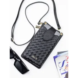 Inc.5 Black Woven Medium Cross Body Bag-picture-36