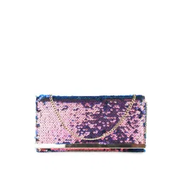Inc.5 Blue Synthetic Embellished Clutch-picture-14