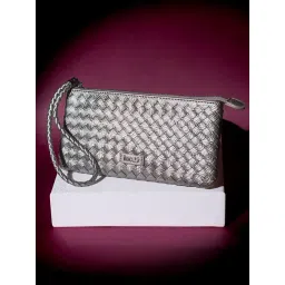 Inc.5 Pewter Woven Medium Clutch-picture-19