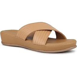 inc.5 Women Beige Casual Solid Round Heeled Mules-picture-34