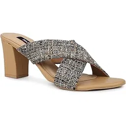 inc.5 Women Party And Club Wear Solid Round Block Mules-picture-35
