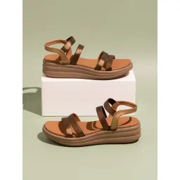 Inc.5 Women's Antique Gold Ankle Strap Wedges-picture-18