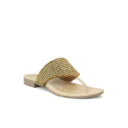 Inc.5 Women's Antique Gold T-Strap Sandals-picture-40