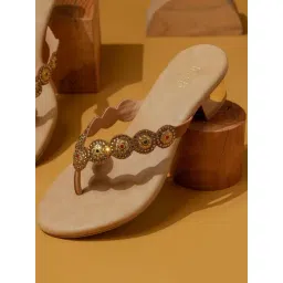 Inc.5 Women's Antique Gold Thong Sandals-picture-50
