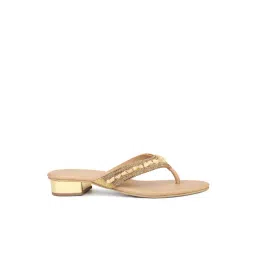Inc.5 Women's Antique Gold Thong Sandals-picture-44