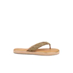 Inc.5 Women's Antique Gold Thong Sandals-picture-30