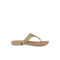 Inc.5 Women's Antique Gold Thong Sandals-picture-32