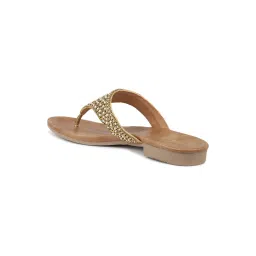 Inc.5 Women's Antique Gold Thong Sandals image 5