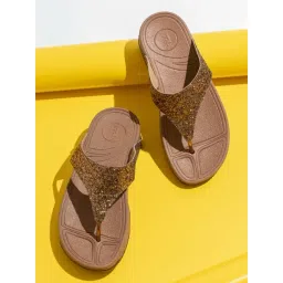 Inc.5 Women's Antique Gold Thong Wedges-picture-44