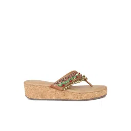 Inc.5 Women's Antique Gold Thong Wedges-picture-43