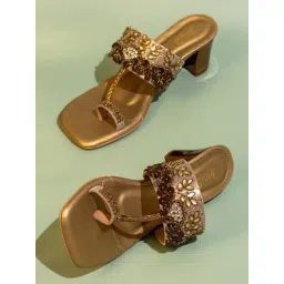 Inc.5 Women's Antique Gold Toe Ring Sandals-picture-51