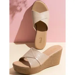 Inc.5 Women's Beige Casual Wedges-picture-16