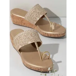 Inc.5 Women's Beige Toe Ring Wedges-picture-23