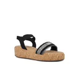 Inc.5 Women's Black Ankle Strap Wedges-picture-41