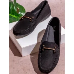 Inc.5 Women's Black Casual Loafers-picture-47